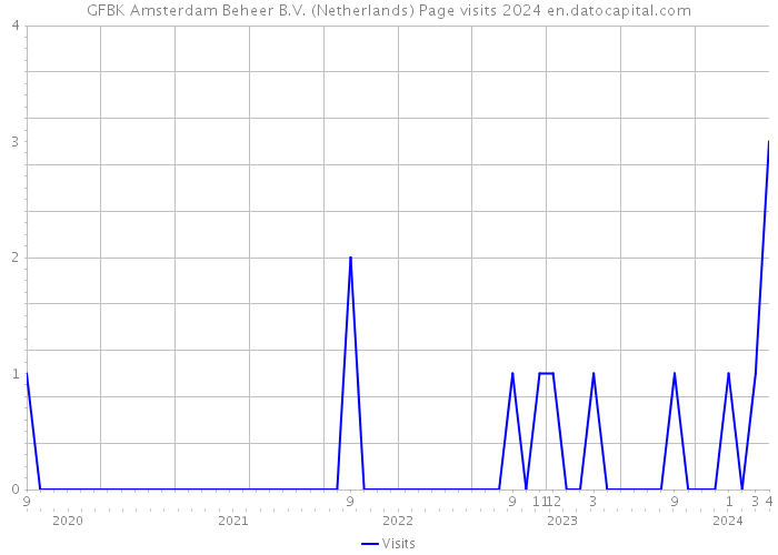 GFBK Amsterdam Beheer B.V. (Netherlands) Page visits 2024 