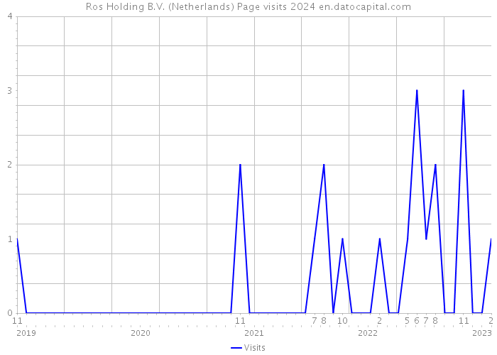 Ros Holding B.V. (Netherlands) Page visits 2024 