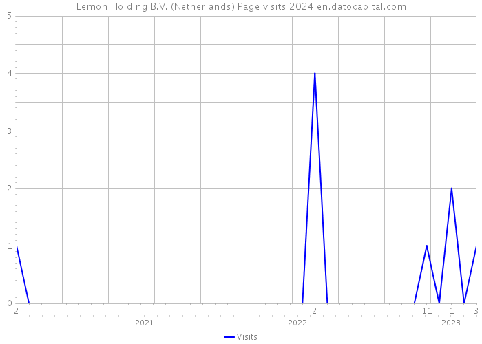 Lemon Holding B.V. (Netherlands) Page visits 2024 