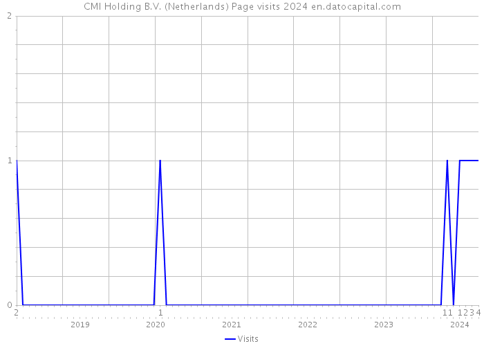 CMI Holding B.V. (Netherlands) Page visits 2024 