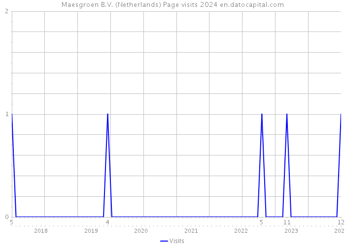 Maesgroen B.V. (Netherlands) Page visits 2024 
