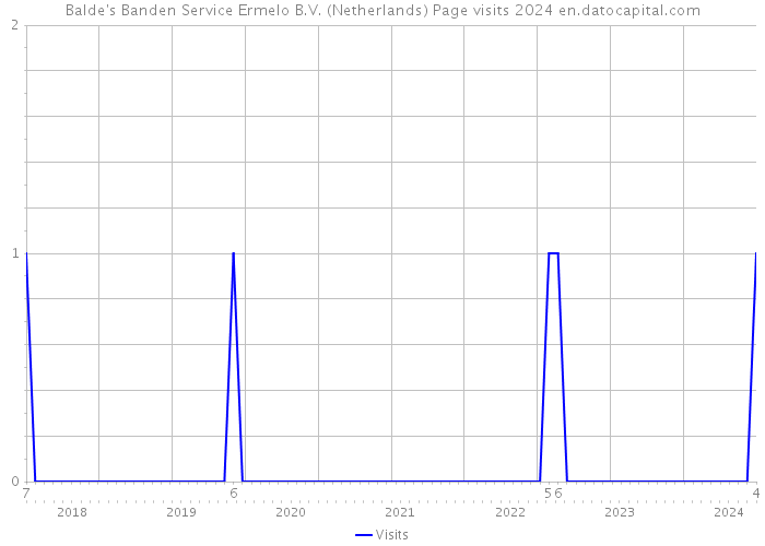 Balde's Banden Service Ermelo B.V. (Netherlands) Page visits 2024 