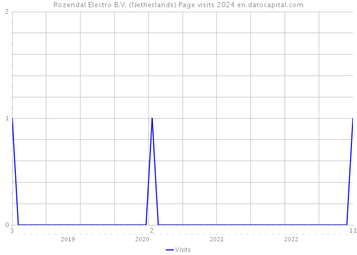 Rozendal Electro B.V. (Netherlands) Page visits 2024 
