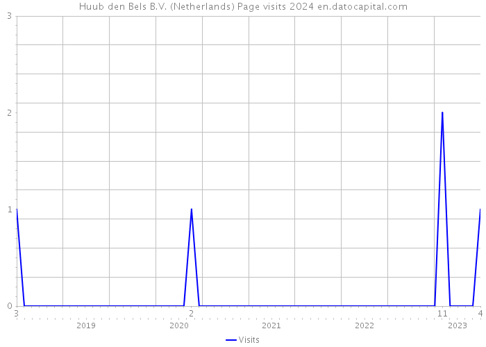 Huub den Bels B.V. (Netherlands) Page visits 2024 