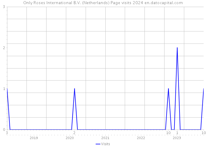 Only Roses International B.V. (Netherlands) Page visits 2024 
