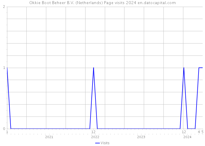 Okkie Boot Beheer B.V. (Netherlands) Page visits 2024 