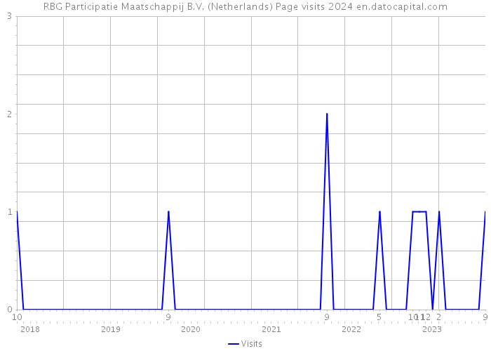 RBG Participatie Maatschappij B.V. (Netherlands) Page visits 2024 