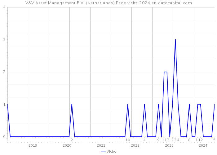 V&V Asset Management B.V. (Netherlands) Page visits 2024 