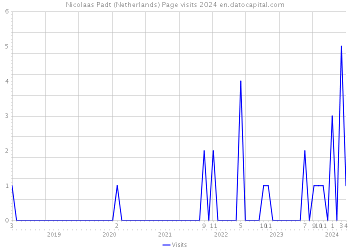 Nicolaas Padt (Netherlands) Page visits 2024 