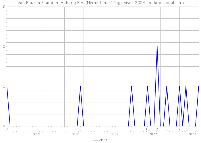 Van Buuren Zaandam Holding B.V. (Netherlands) Page visits 2024 