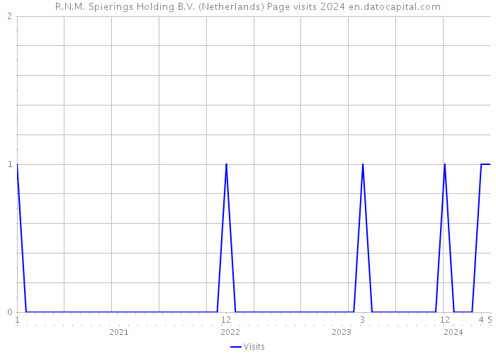 R.N.M. Spierings Holding B.V. (Netherlands) Page visits 2024 
