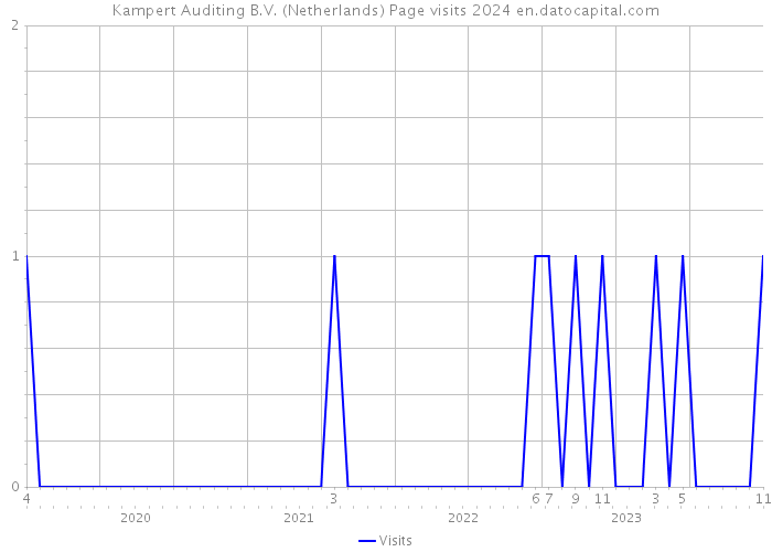 Kampert Auditing B.V. (Netherlands) Page visits 2024 