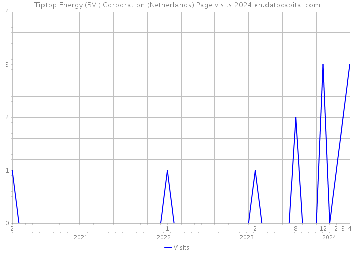 Tiptop Energy (BVI) Corporation (Netherlands) Page visits 2024 
