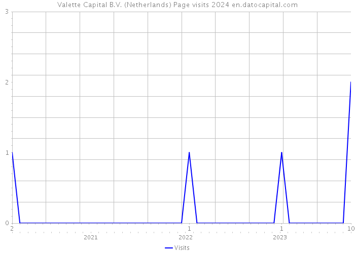 Valette Capital B.V. (Netherlands) Page visits 2024 