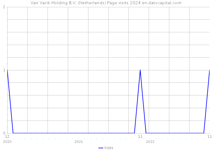Van Varik Holding B.V. (Netherlands) Page visits 2024 