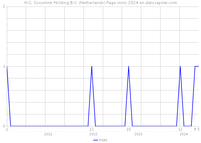 H.G. Gosselink Holding B.V. (Netherlands) Page visits 2024 