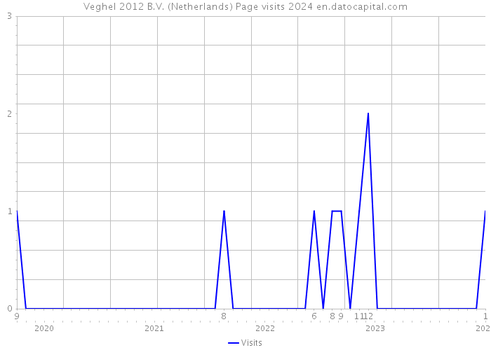 Veghel 2012 B.V. (Netherlands) Page visits 2024 
