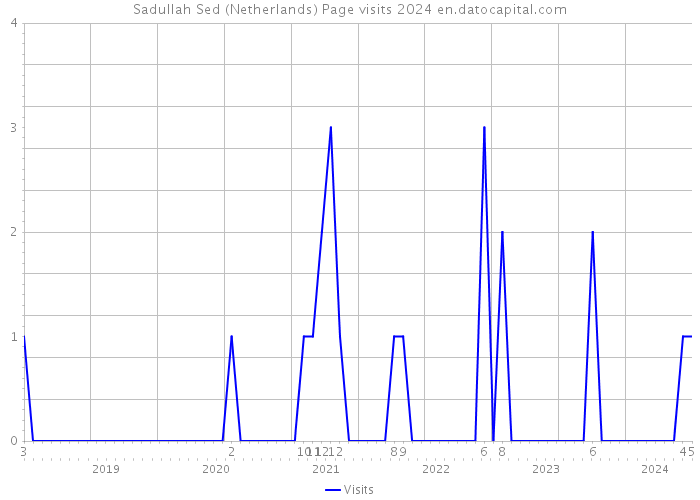 Sadullah Sed (Netherlands) Page visits 2024 