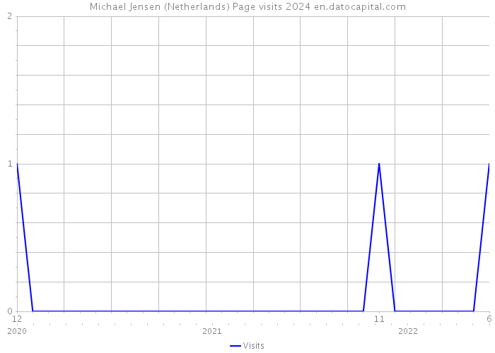 Michael Jensen (Netherlands) Page visits 2024 