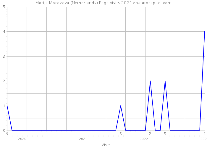 Marija Morozova (Netherlands) Page visits 2024 