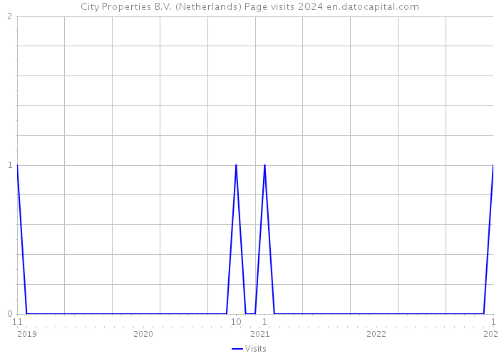City Properties B.V. (Netherlands) Page visits 2024 