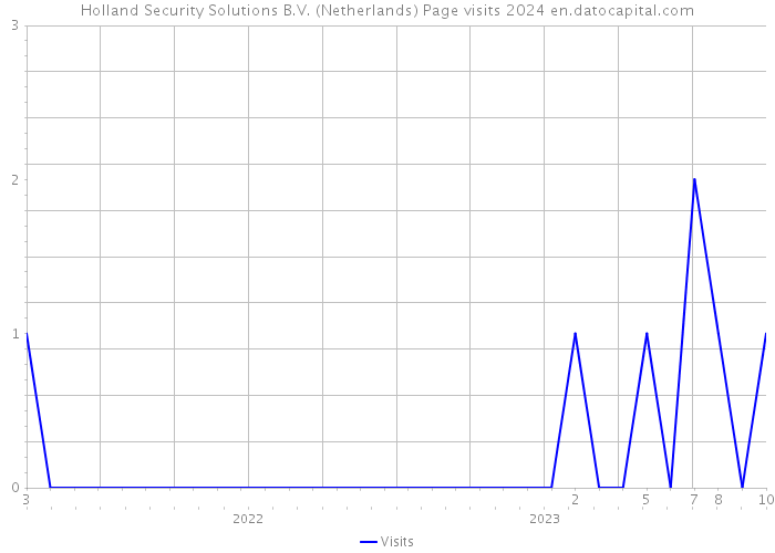 Holland Security Solutions B.V. (Netherlands) Page visits 2024 