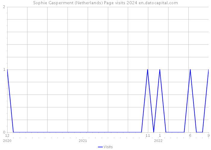 Sophie Gasperment (Netherlands) Page visits 2024 