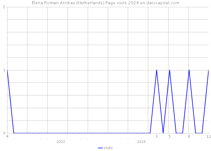 Elena Roman Arribas (Netherlands) Page visits 2024 