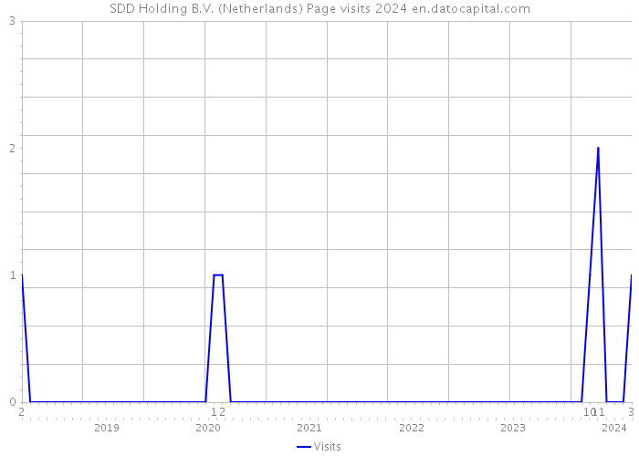 SDD Holding B.V. (Netherlands) Page visits 2024 