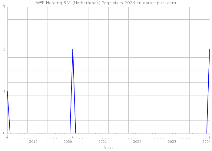 WER Holding B.V. (Netherlands) Page visits 2024 