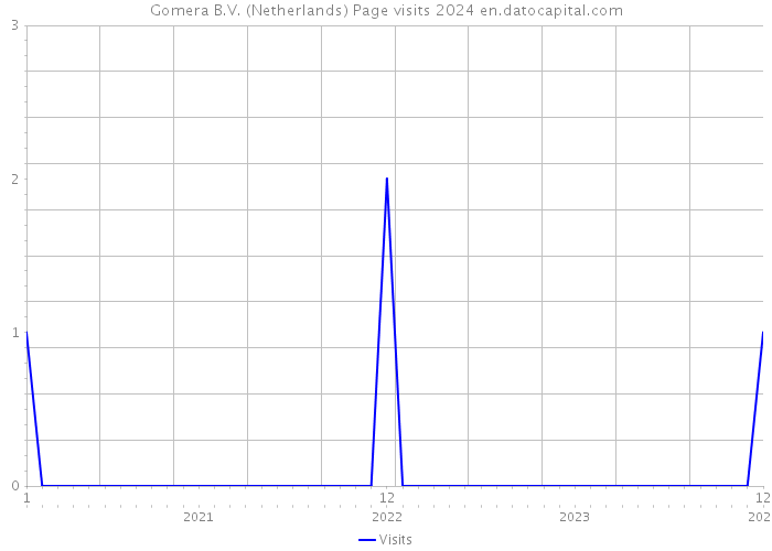 Gomera B.V. (Netherlands) Page visits 2024 