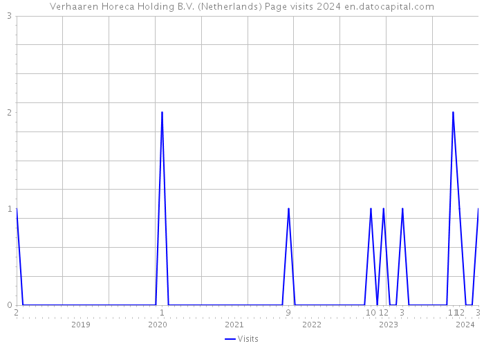 Verhaaren Horeca Holding B.V. (Netherlands) Page visits 2024 