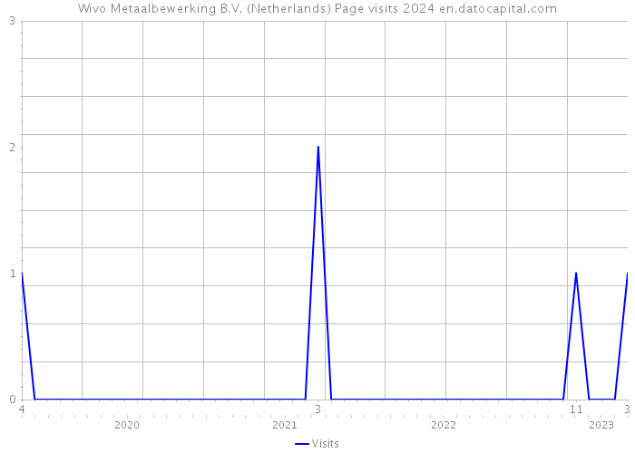 Wivo Metaalbewerking B.V. (Netherlands) Page visits 2024 