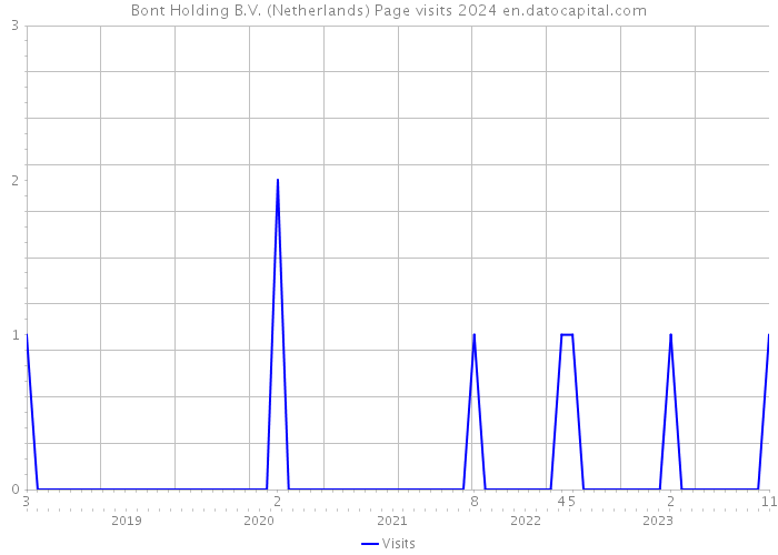 Bont Holding B.V. (Netherlands) Page visits 2024 