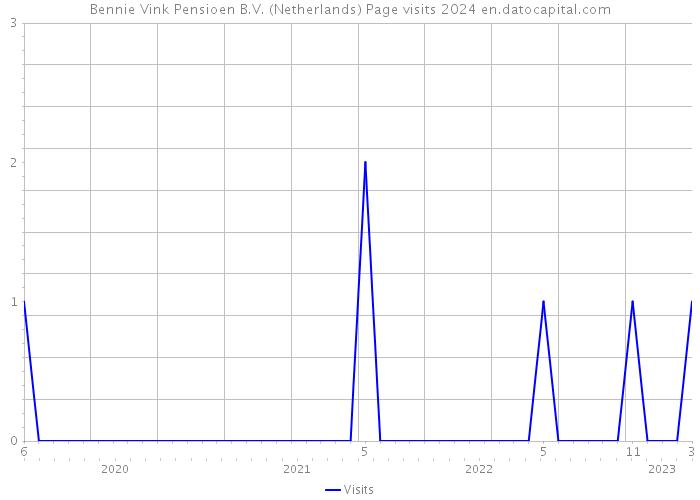 Bennie Vink Pensioen B.V. (Netherlands) Page visits 2024 