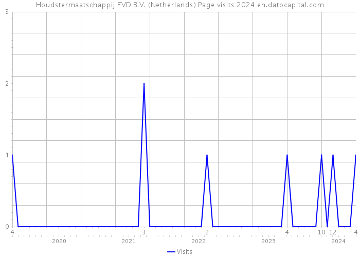 Houdstermaatschappij FVD B.V. (Netherlands) Page visits 2024 