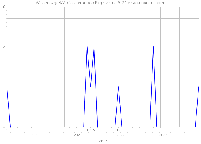 Wittenburg B.V. (Netherlands) Page visits 2024 