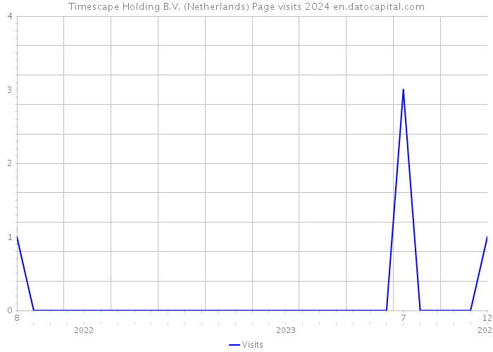 Timescape Holding B.V. (Netherlands) Page visits 2024 