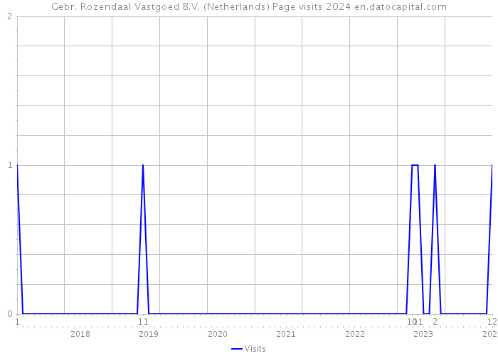 Gebr. Rozendaal Vastgoed B.V. (Netherlands) Page visits 2024 