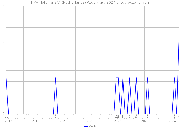 HVV Holding B.V. (Netherlands) Page visits 2024 