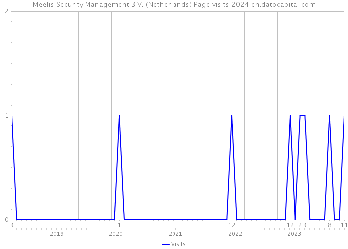 Meelis Security Management B.V. (Netherlands) Page visits 2024 