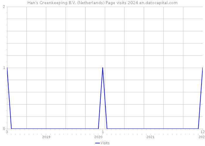Han's Greenkeeping B.V. (Netherlands) Page visits 2024 