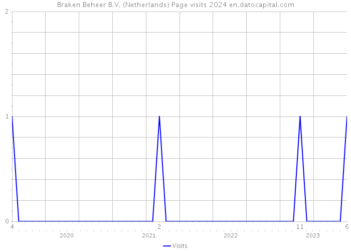 Braken Beheer B.V. (Netherlands) Page visits 2024 