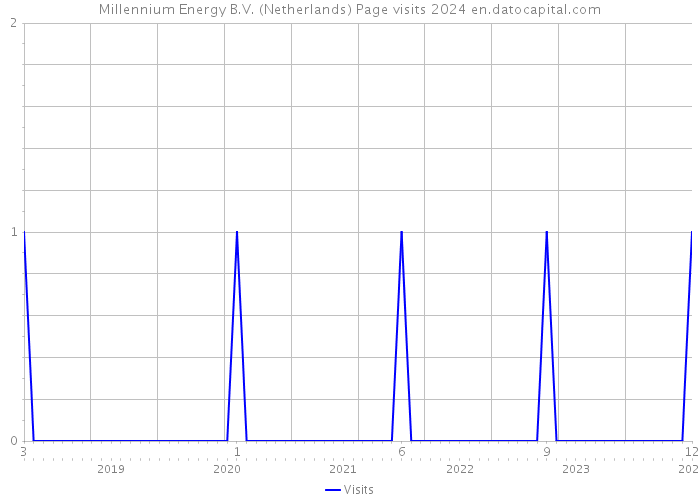 Millennium Energy B.V. (Netherlands) Page visits 2024 