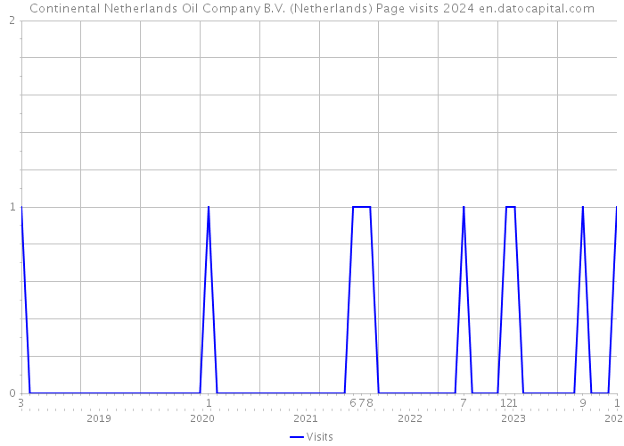 Continental Netherlands Oil Company B.V. (Netherlands) Page visits 2024 