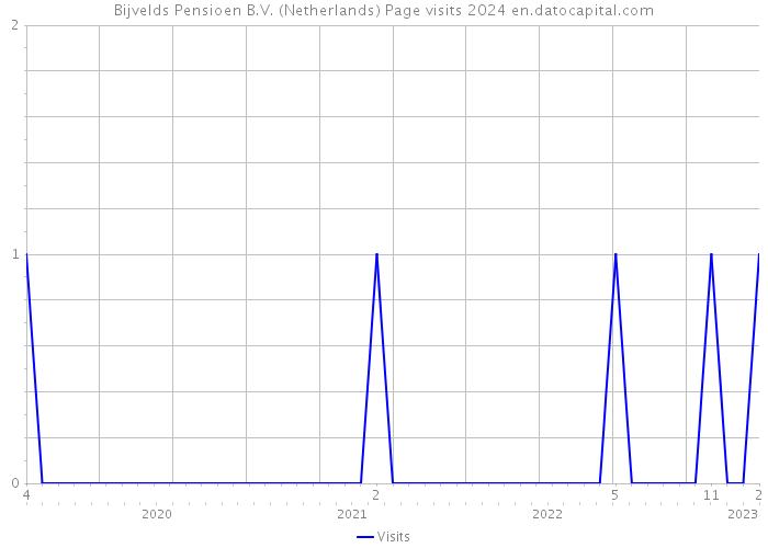 Bijvelds Pensioen B.V. (Netherlands) Page visits 2024 