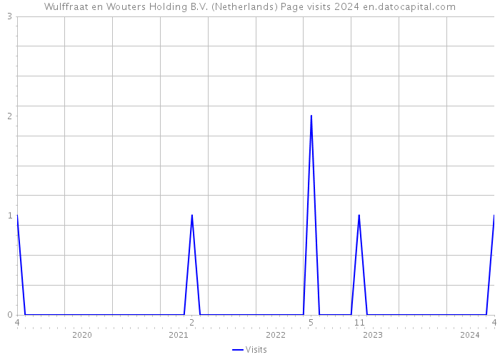 Wulffraat en Wouters Holding B.V. (Netherlands) Page visits 2024 