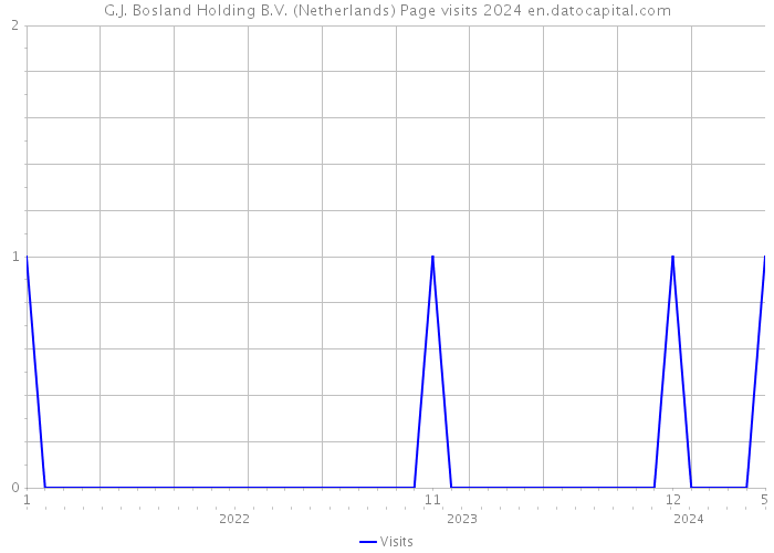 G.J. Bosland Holding B.V. (Netherlands) Page visits 2024 