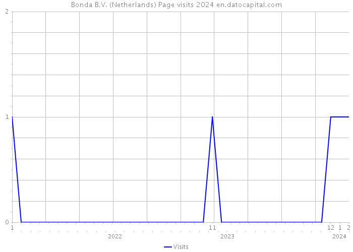 Bonda B.V. (Netherlands) Page visits 2024 