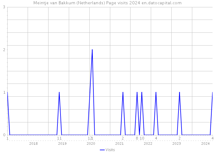 Meintje van Bakkum (Netherlands) Page visits 2024 